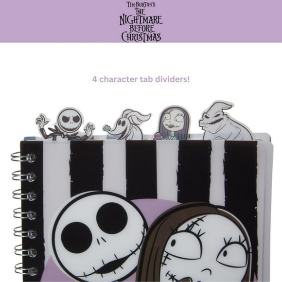 Nightmare Before Christmas Spiral Notebook (Front/Back View Pic) - Picture 8 of 8